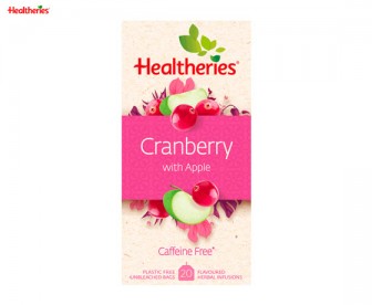 Healtheries 贺寿利 蔓越莓苹果无咖啡因水果茶 20小包/盒（保质期：2023.09）